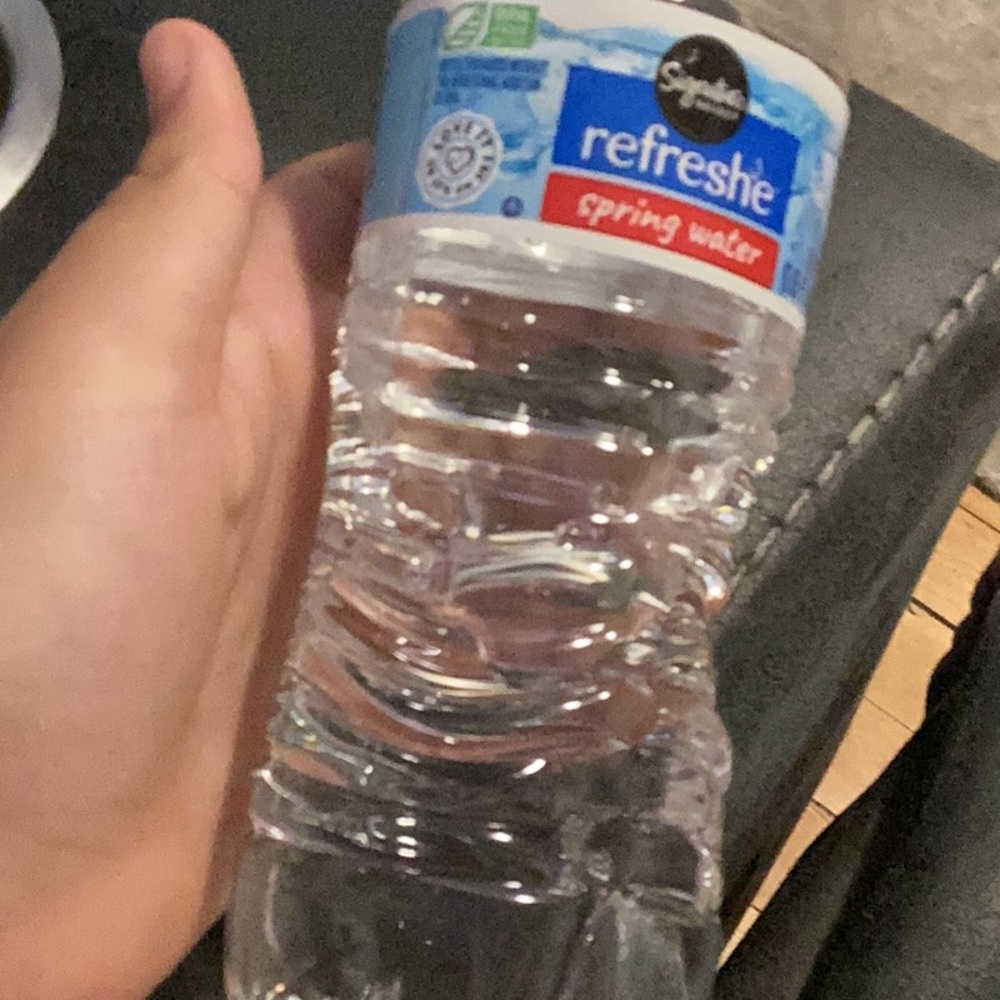 Refresh Blue and Clear Spring Water Bottle